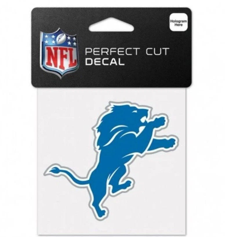 Calcomanía auto Detroit Lions 4"x4" corte perfecto [NUEVA] NFL emblema pegatina automática Foto 1 de 1