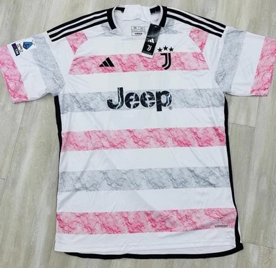 Camiseta visitante Juventus FC 2023-24 blanca y rosa 10 POGBA (USADA EN EXCELENTE ESTADO) talla XL  Foto 1 de 3