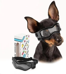 Petleso Hundebrille kleine Rassen, Hunde Sonnenbrille für kleine Rassen UV-Schutz Augen - Bild 1 von 3