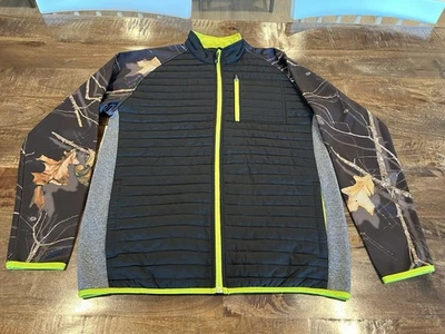 Yukon Gear Men's Camouflage Fleece Midlayer Jacket, Mossy Oak Grass Blades Small - Image 1 of 4