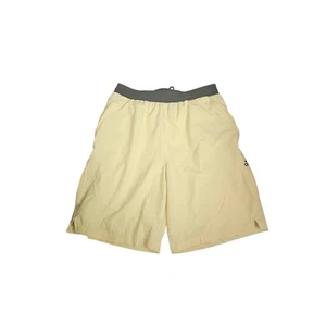 Adidas Aeroready Mens Yellow Athletic Shorts Size Medium Lightweight Gym Workout - Picture 1 of 5