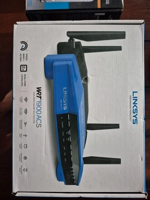 ARRIS SURFboard DOCSIS 3.0 Cable Modem - SB6190 and Linksys WRT 1900 acs router - Image 1 of 4