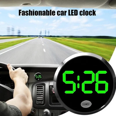 Car Luminous Car Clock Touch Type LED Electronic Watch Vehicle Car Supplies - Image 1 of 4