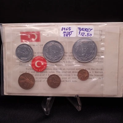 1965 Turkey Uncirculated Mint Set With OGP Envelope and COA - Image 1 of 2