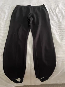 Lisa Rinna collection high-rise black stirrup stretch pants size extra small - Picture 1 of 5