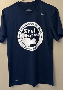 Great Turtle Brewery, Mackinac Island, small, blue Nike dri-fit T-shirt - Picture 1 of 6