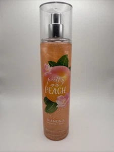 Bath & Body Works Pretty As A Peach Diamond Shimmer Mist Fragrance 8oz New RARE - Picture 1 of 3