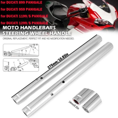 Tubo de manillar de aluminio con clip para DUCATI 959 899 1299 1199 Panigale 7/8" Foto 1 de 4