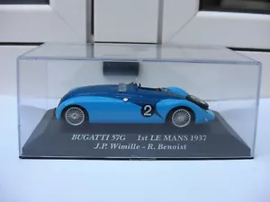 Bugatti 57G 1st LeMans 1937 blue IXO 1:43 n delahaye delay ford jaguar tvr ac - Picture 1 of 5