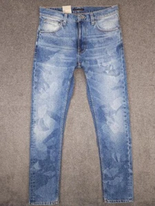 NWT NUDIE JEANS LEAN DEAN CYANOTYPE II Mid Rise Size 32x32 Medium Wash Denim - Picture 1 of 16