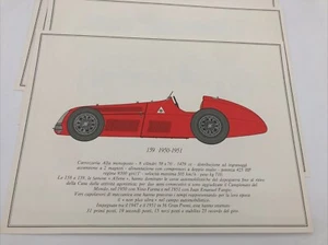 Oldtimer 7 Alfa Romeo Kunstdrucke mit Ordner & Einlage Antik Autos Sammlerstück - Bild 1 von 9