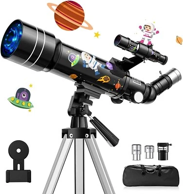 Gladfoam Telescopes for Kids, 70mm Aperture Astronomy Refractor Telescope for Ad - Image 1 of 4