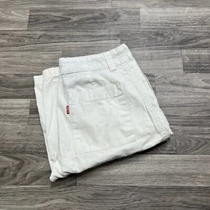 LEVI'S Classic Rise Flat Front White Casual Cargo Shorts Boy's Size 12 Regular - Picture 1 of 10