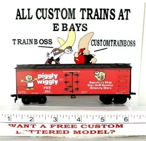 HO SCALE CUSTOM LETTERED PIGGLY WIGGLY SUPER MKTS. REEFER PG 4 - Picture 1 of 10