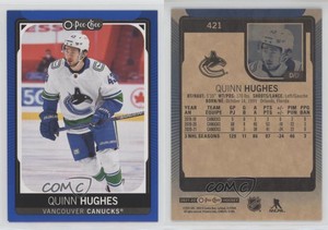 2021-22 O-Pee-Chee Blue Border Quinn Hughes #421