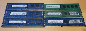 Lotto di RAM workstation server 4 GB x 6 | completamente testato | DDR3 | SK Hynix | Samsung - Foto 1 di 3