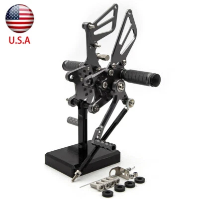 Para GSXR600 GSXR750 1996-2005 Gris CNC Reposapiés Escaleras Pedales Cambio GP Foto 1 de 4