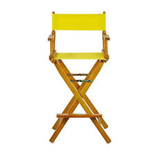 Casual Home 30" Director's Chair Honey Oak Frame-with Yellow Canvas Bar Height