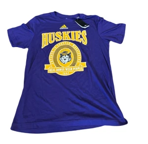 Nueva Camiseta Mediana Washington Huskies Adidas Tri-Mezcla Retro Nueva con Etiquetas - Imagen 1 de 1