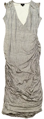 Vestido de fiesta MOSSIMO Rayón a lunares ajustado acanalado ceñido al cuerpo sin mangas para mujer mediano Foto 1 de 2