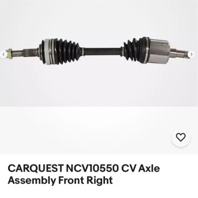 Eje de transmisión Cv Oldsmobile Cadillac Buick (ver fotos para el montaje) Foto 1 de 2