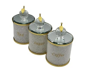 Diamant Crystal té café azúcar caja de infusión vidrio 6 piezas - Imagen 1 de 13