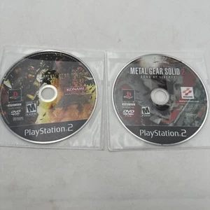 PS2 Metal Gear Solid 2 + 3 Sons of Liberty +Snake Eater Discs Only PlayStation 2 - Picture 1 of 11