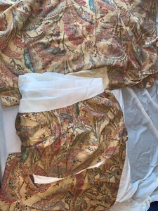 Vintage Ralph Lauren Palm Leaf Bedding Set 4 pillow Shams,Duvet Cover,Bed Skirt - Picture 1 of 7