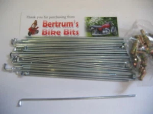 NEW SPOKE AND NIPPLE SET LENGTH 160MM 2.6mm thick - Picture 1 of 1