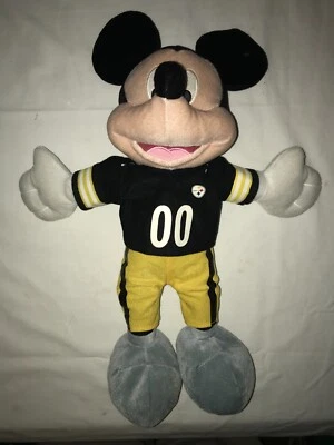 Camiseta deportiva Northwest NFL 2013 DISNEY de peluche Mickey Mouse Pittsburgh Steelers #00 17" Foto 1 de 4