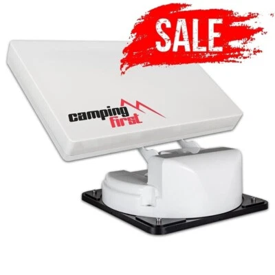 Camping first Satmex Flat 2 Twin vollautomatische Sat Anlage System Flachantenne - Bild 1 von 4