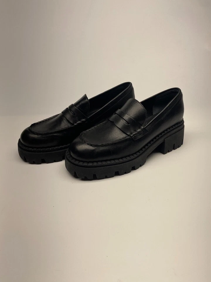 Mocasines Free People para mujer con suela Lyra negra con plataforma talla 9 Foto 1 de 4