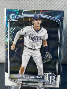 2025 Bowman Chrome Carson Williams Mega Box Laser Refractor Mariners - Bild 1 von 2