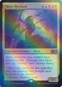 MTG M15 Sliver Hivelord English FOIL Card Multicolor Rare Commander JAPAN - Picture 1 of 1