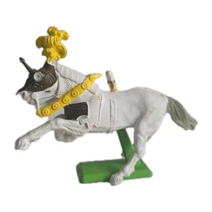 Britains Deetail 1971 Armoured Horse Vintage Metal Base Made in England - Bild 1 von 8