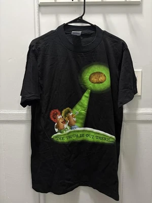 Vintage Mr. Potato Head Shirt Mens Large Hasbro X-Files Made USA Parody 90s - Image 1 of 4