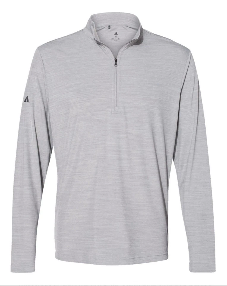Adidas Lightweight Melange 1/4 Zip Pullover Mens Medium Base Layer