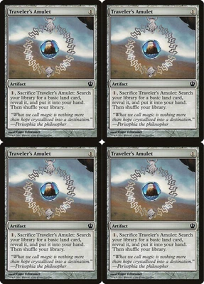 4x MTG 2013 TRAVELER'S AMULET - ARTIFACT - MAGIC CARD x4 copies - Image 1 of 2