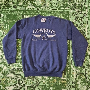 Vintage 90s Logo Athletic Sport NFL Dallas Cowboys Sweatshirt Mens Medium USA - Bild 1 von 12