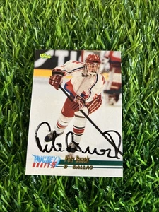 1995/96 Classic #52 Petr Buzek Dallas signed Autogrammkarte H4 - Bild 1 von 2