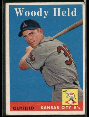 1958 Topps Woody Held #202 en muy buen estado Foto 1 de 2