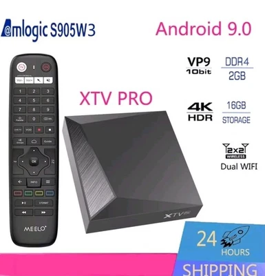XTV PRO Android 9 TV Box 4K 2GB DDR4 16GB di archiviazione - Immagine 1 di 4