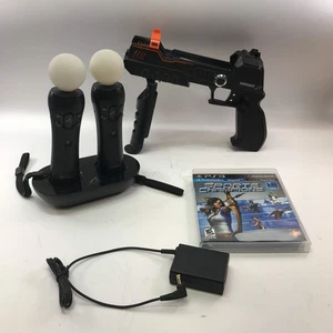 Sony PS3 Move Bundle For PlayStation 3[Move Controllers w Charging Doc and More] - Picture 1 of 24