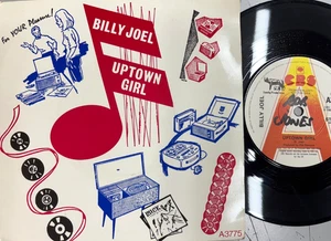 BILLY JOEL (RARE PROMO) "UPTOWN GIRL" PICTURE SLEEVE 7" RECORD - Picture 1 of 5