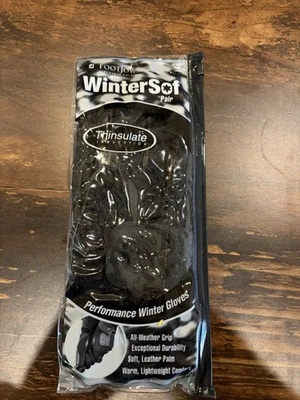 Par de guantes grandes Footjoy Wintersof para mujer guantes de golf negros Foto 1 de 4