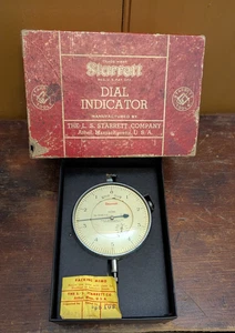 VTG Starrett No. 656-T5 0-5-0 Dial Indicator in Original Box .0001" Large Dial - Picture 1 of 8