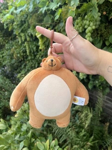 "Llavero de peluche de oso reino cabeza pequeña 7"" juguete suave" - Imagen 1 de 5