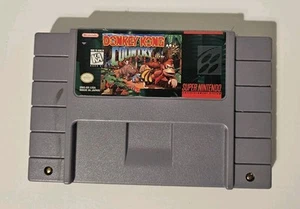 Donkey Kong Country (SNES 1994) Super Nintendo; solo cartucho, auténtico probado - Imagen 1 de 3