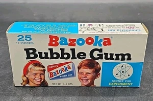 Vintage Topps Bazooka Bubble Gum Box Science Fun EMPTY BOX( 1 Cent ) RARE - Picture 1 of 12