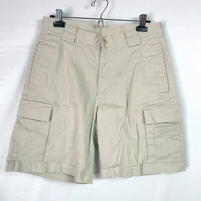 Corto de carga de golf Callaway para hombre 32 beige mezcla de algodón frente plano entrepierna de 9" Foto 1 de 4